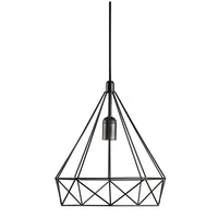 Aire Pendant Black Metal E27