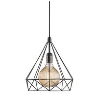 Aire Pendant Black Metal E27