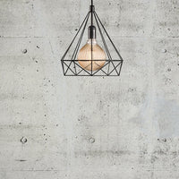 Aire Pendant Black Metal E27