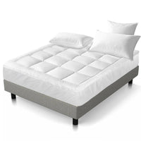 Queen Mattress Topper Bamboo Fibre Pillowtop Protector