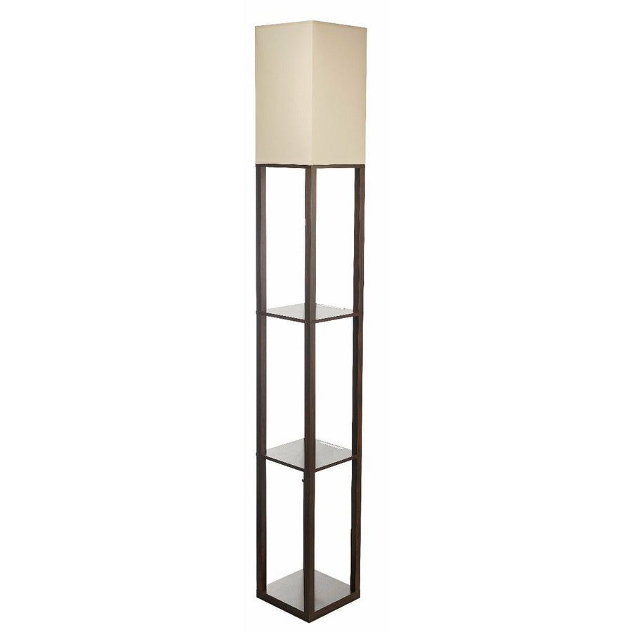 Black Diffused Shelf Floor Lamp - Lantern