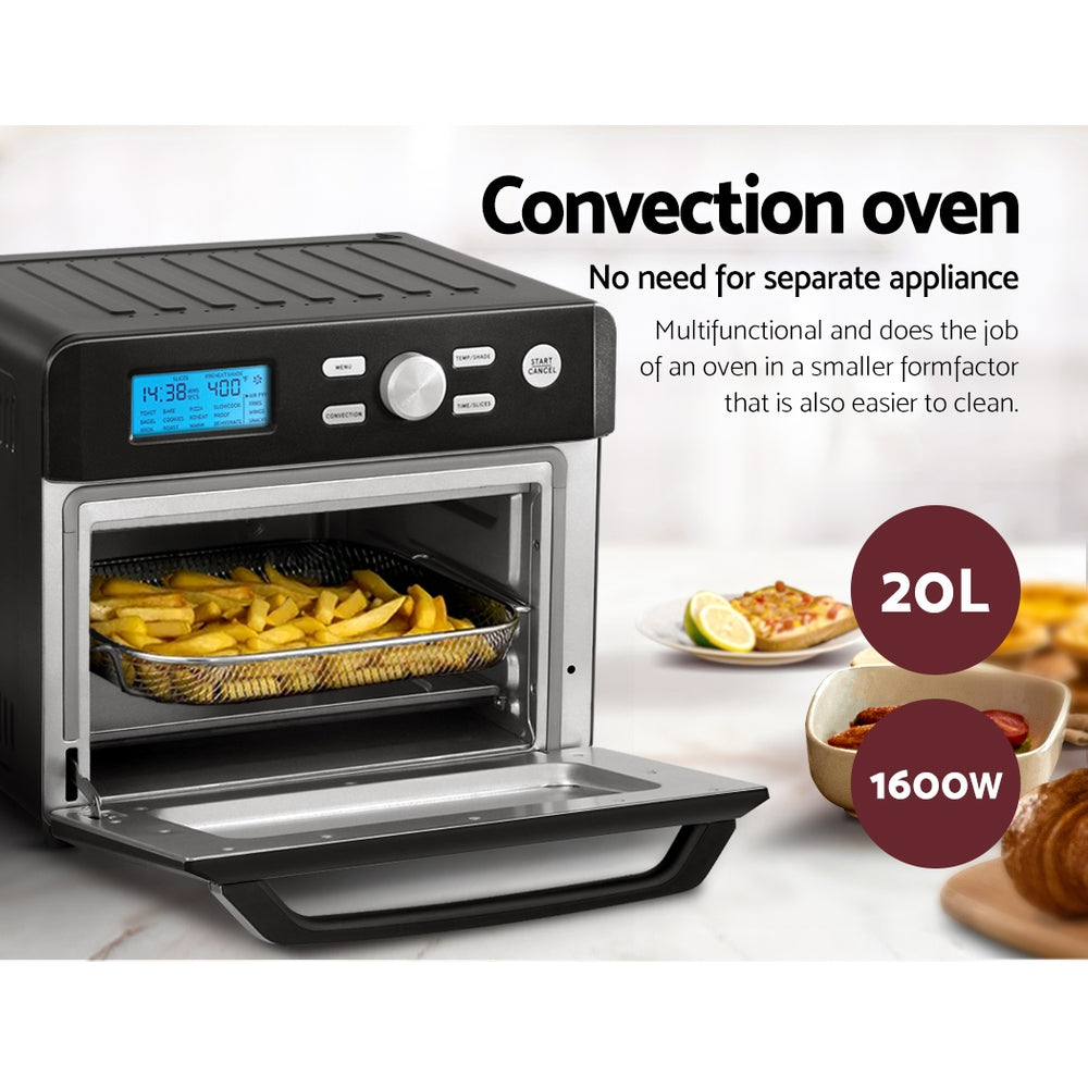 20 Litre Black Air Fryer Convection Oven