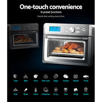20L Air Fryer Convection Oven LCD Display - Silver