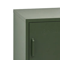 Metal Locker Storage Shelf Filing Cabinet Cupboard Bedside Table Green