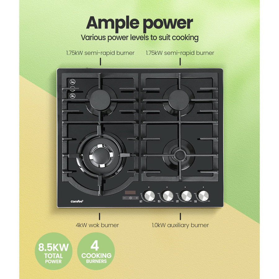 60cm Gas Cooktop Stove 4 Burner Cooker