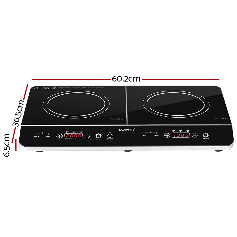 Electric Induction Cooktop 60cm Portable Kitchen Ceramic Glass Cooker