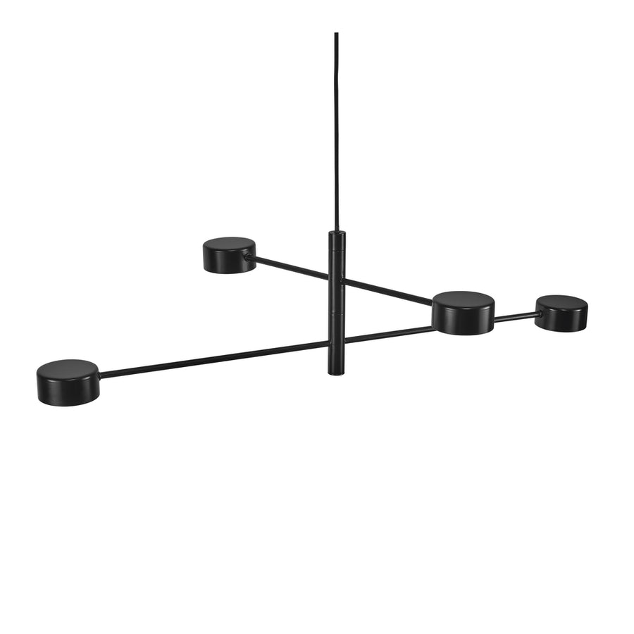 Clyde Pendant Black Metal - PC 4x5W 3-Step 350Lm 2.7K Tilt 320deg