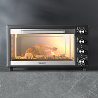 Electric Convection Oven Bake Benchtop Rotisserie Grill 60L