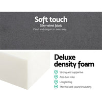 Double Size Folding Foam Mattress Portable Bed - Dark Grey