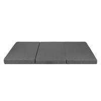 Double Size Folding Foam Mattress Portable Bed - Dark Grey