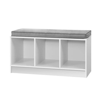 Shoe Cabinet Bench - White