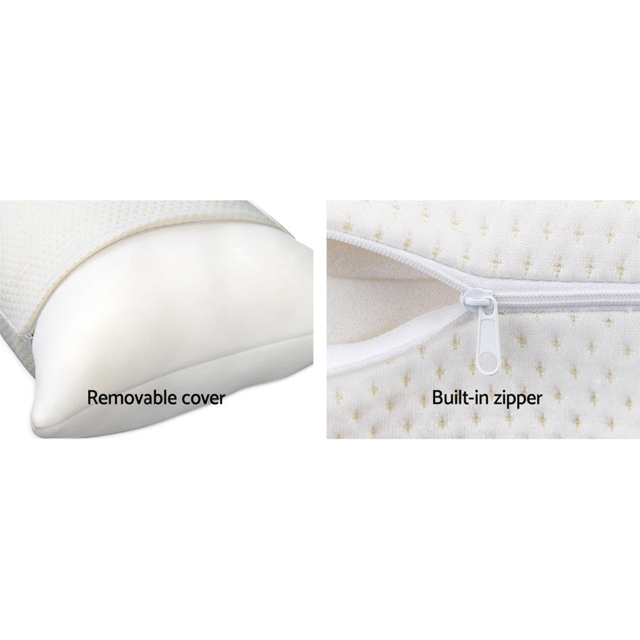 Set of 2 Visco Elastic Memory Foam Pillows