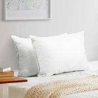 Set of 2 Goose Feather and Down Pillow - White