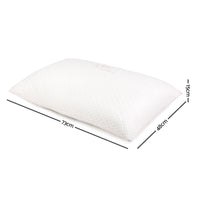 Set of 2 Single Bamboo Memory Foam Pillow