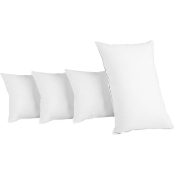 Set of 4 Medium & Firm Cotton Pillows