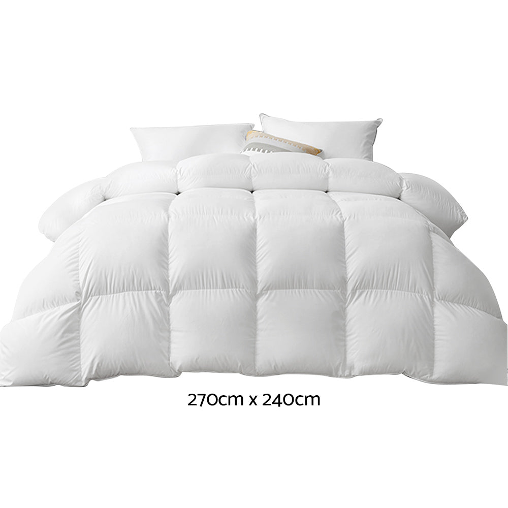 Super King 700GSM Goose Down Feather Quilt