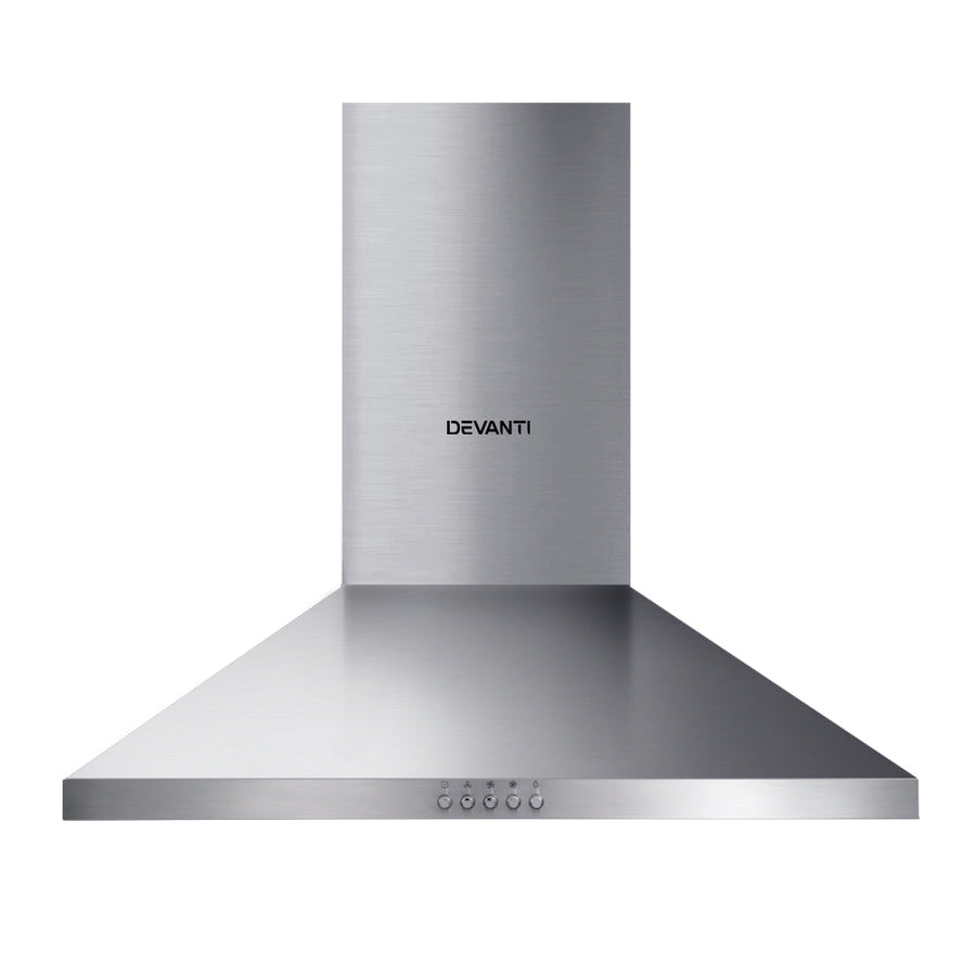 Range Hood 60cm 600mm Kitchen Canopy Stainless Steel Rangehood Wall Mount