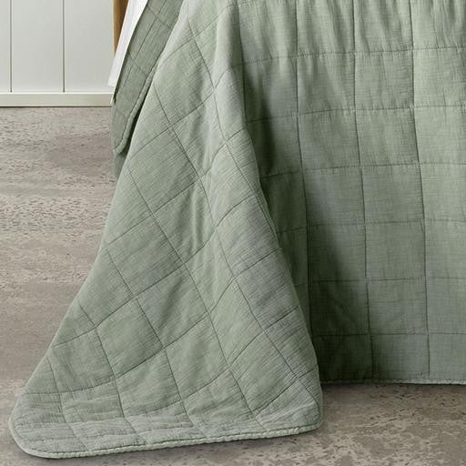 Geraldton Olive Super King Coverlet Set by Bianca