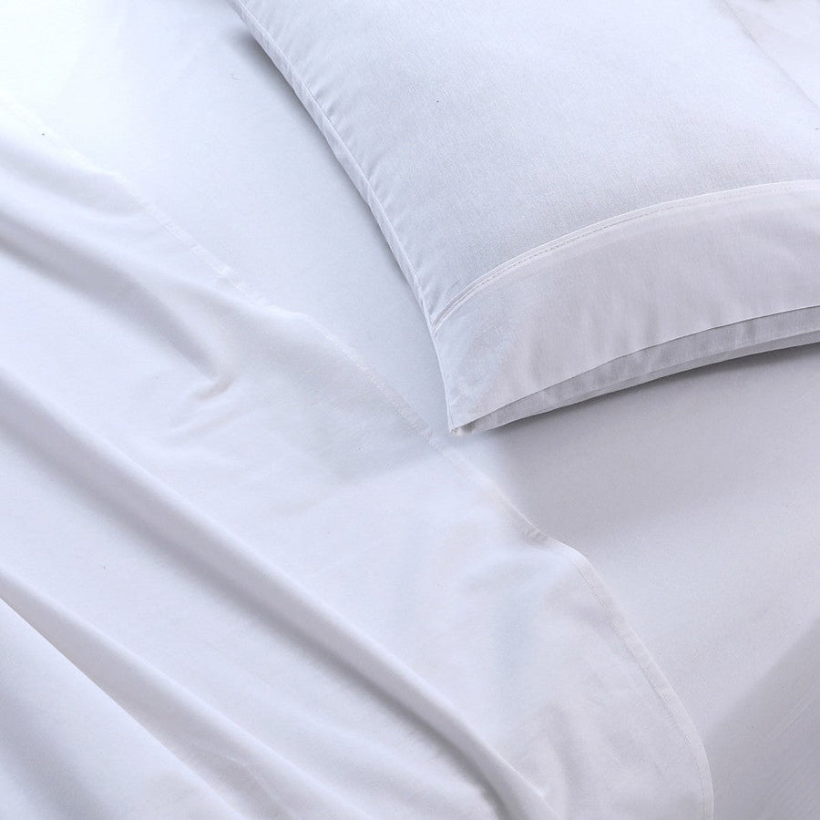 100% Egyptian Cotton Vintage Washed 500TC White 50 cm deep Mega King Bed Sheets Set