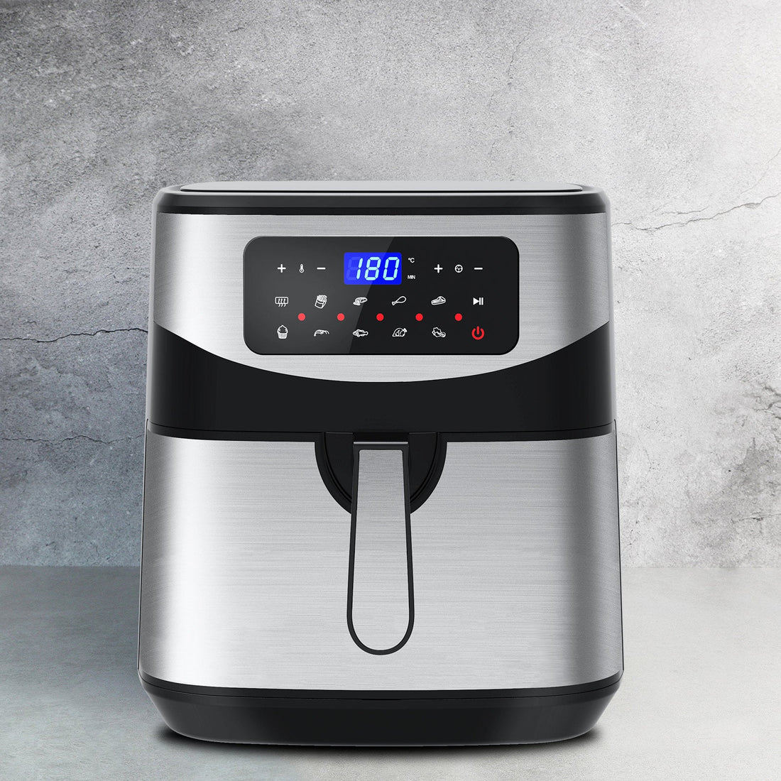 12 Litre Air Fryer Multifunctional LCD One Touch Display - Silver