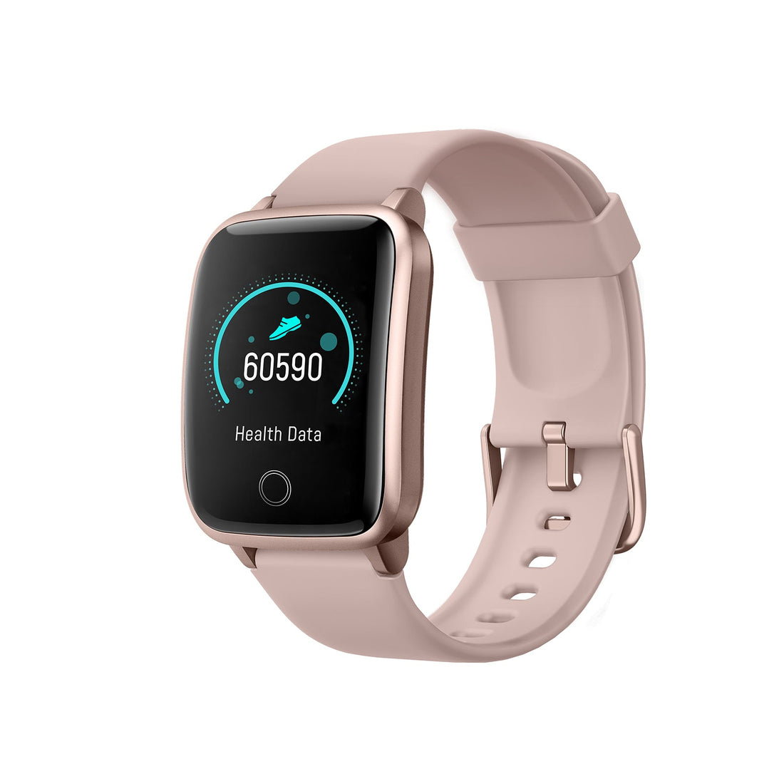 Smart Watch Bluetooth Heart Rate Monitor Waterproof LCD Touch Screen - Rose Gold