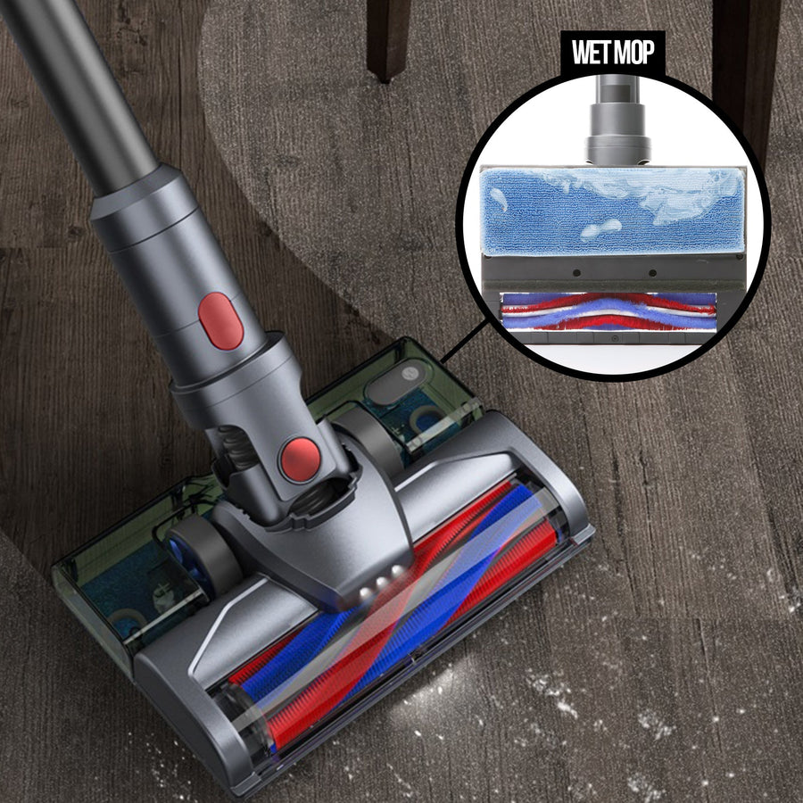 H20 PRO Wet Mop 2-IN-1 Cordless Stick Vacuum Cleaner Handheld Recharge - Grey