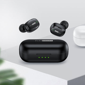 In Ear Buds with Charging Case Portable Wireless Black