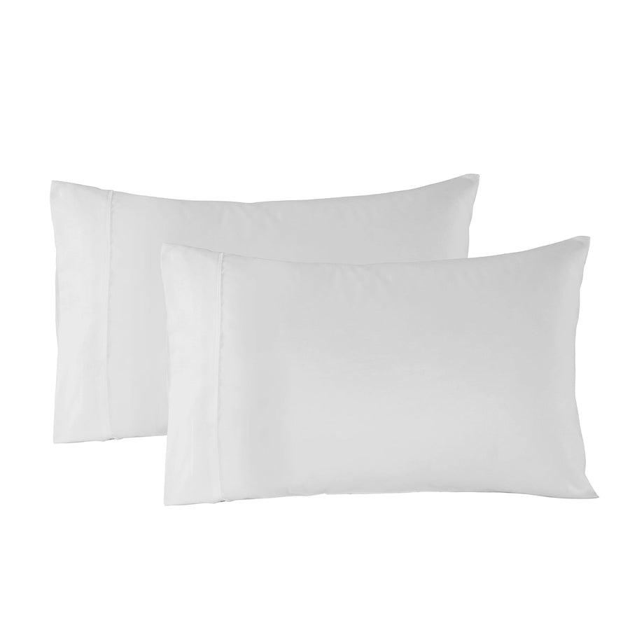 Bamboo Blended Sheet & Pillowcases Set 1000TC Ultra Soft Bedding - White Queen