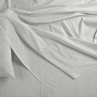 Bamboo Blended Sheet & Pillowcases Set 1000TC Ultra Soft Bedding - White King