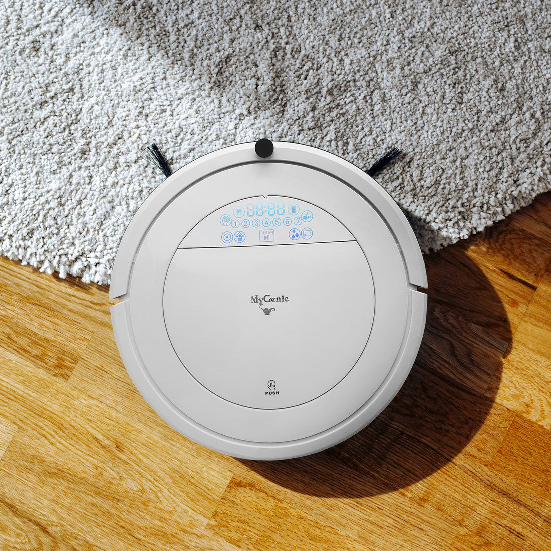 ZX1000 Automatic Robotic Vacuum Cleaner Dry Wet Mop Sweep Floor - White