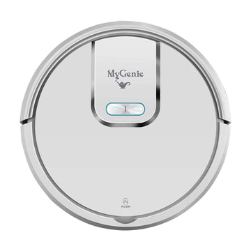 WI-FI GMAX Robotic Vacuum Cleaner Mop App Control Dry & Wet Auto Robot - White