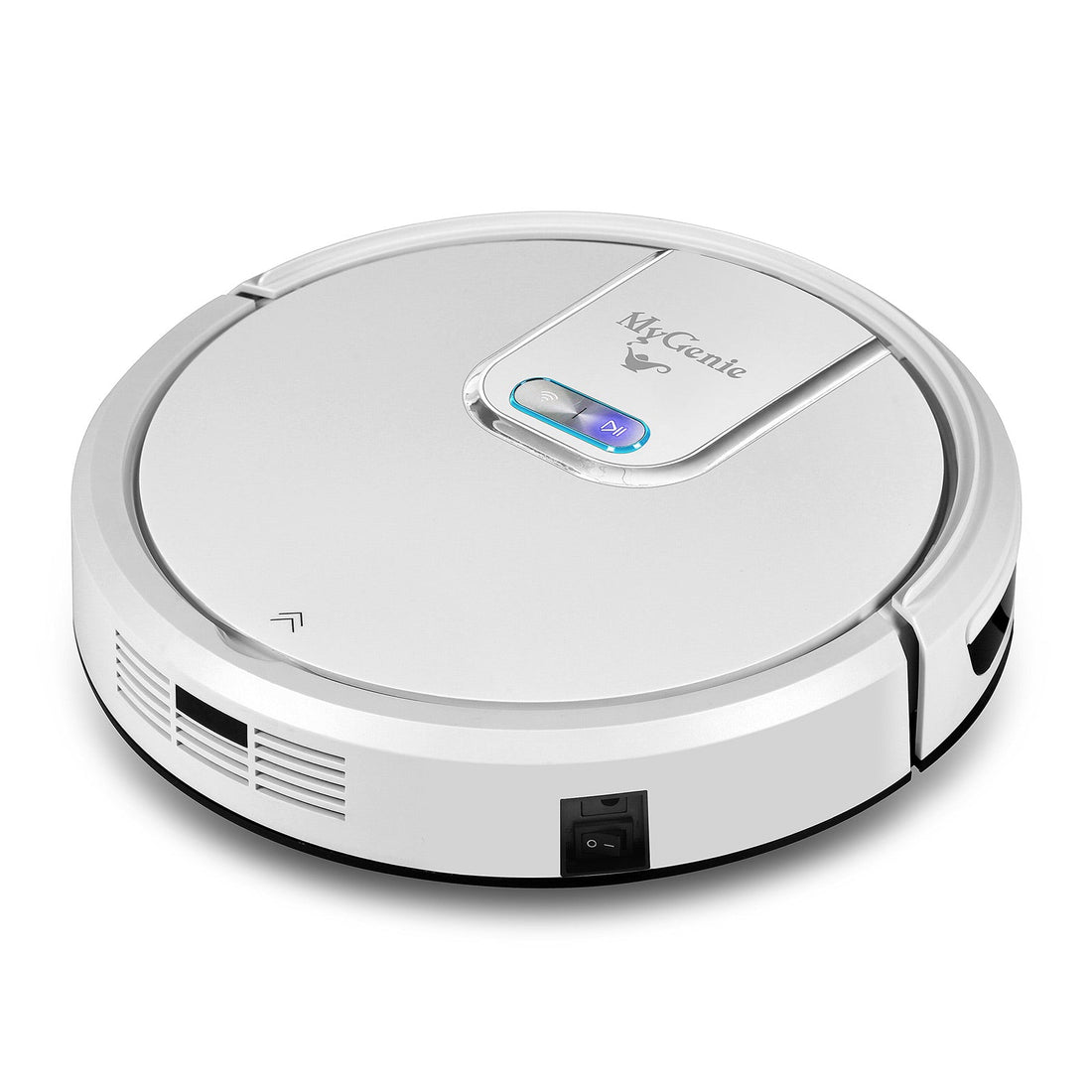 WI-FI GMAX Robotic Vacuum Cleaner Mop App Control Dry & Wet Auto Robot - White