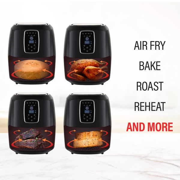 7 Litre Digital Air Fryer Black LED Display