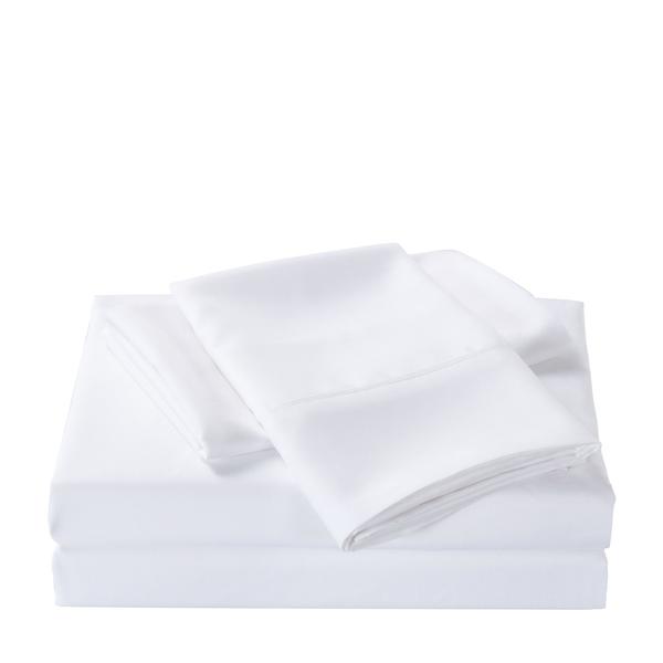 350GSM Bamboo Quilt, 2000TC Sheet Set And 2 Pack Duck Pillows - White King