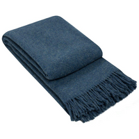 Brighton Throw - 100% NZ Wool - Navy