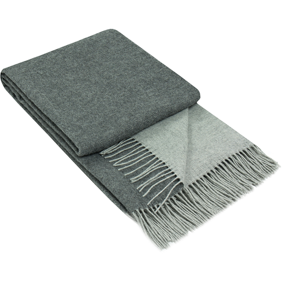 Chiswick Throw - Merino Wool/Cashmere - Charcoal