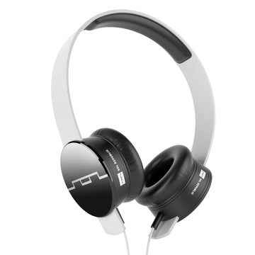 Tracks White On-Ear Headphones Wired SOL Sound Engine