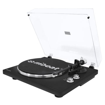 Hi-Fi Bluetooth Turntable (MMC, USB, Anti-skating, Preamplifier) - Matte Black