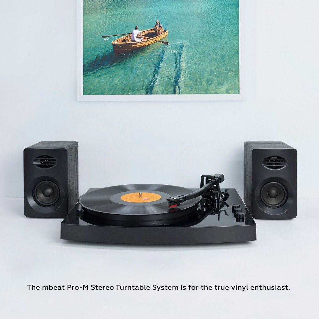 Pro-M Turntable with Bluetooth Speakers (Black)