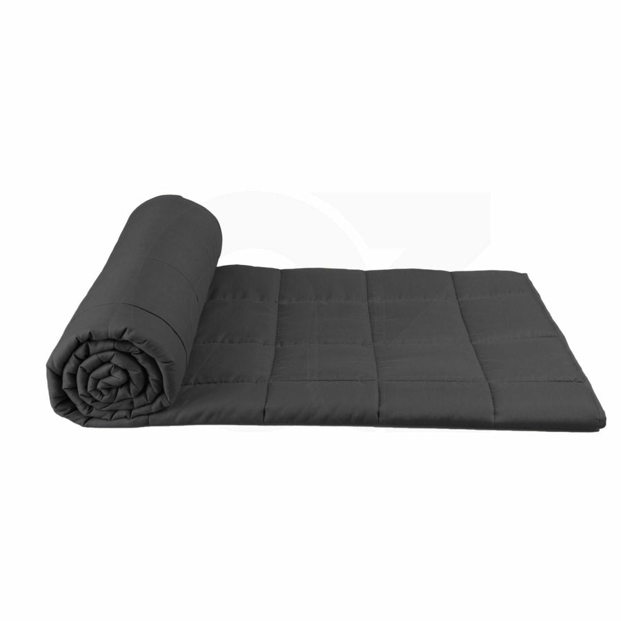 GOMINIMO Polyester Queen Size Weighted Blanket (Dark Grey 7kg) HM-WB-104-DJ