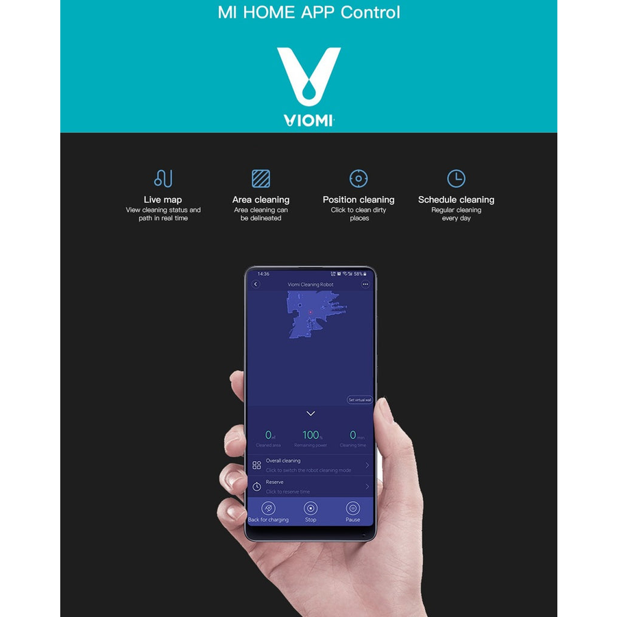 Viomi V2 Pro Robot Vacuum Cleaner V-RVCLM21B