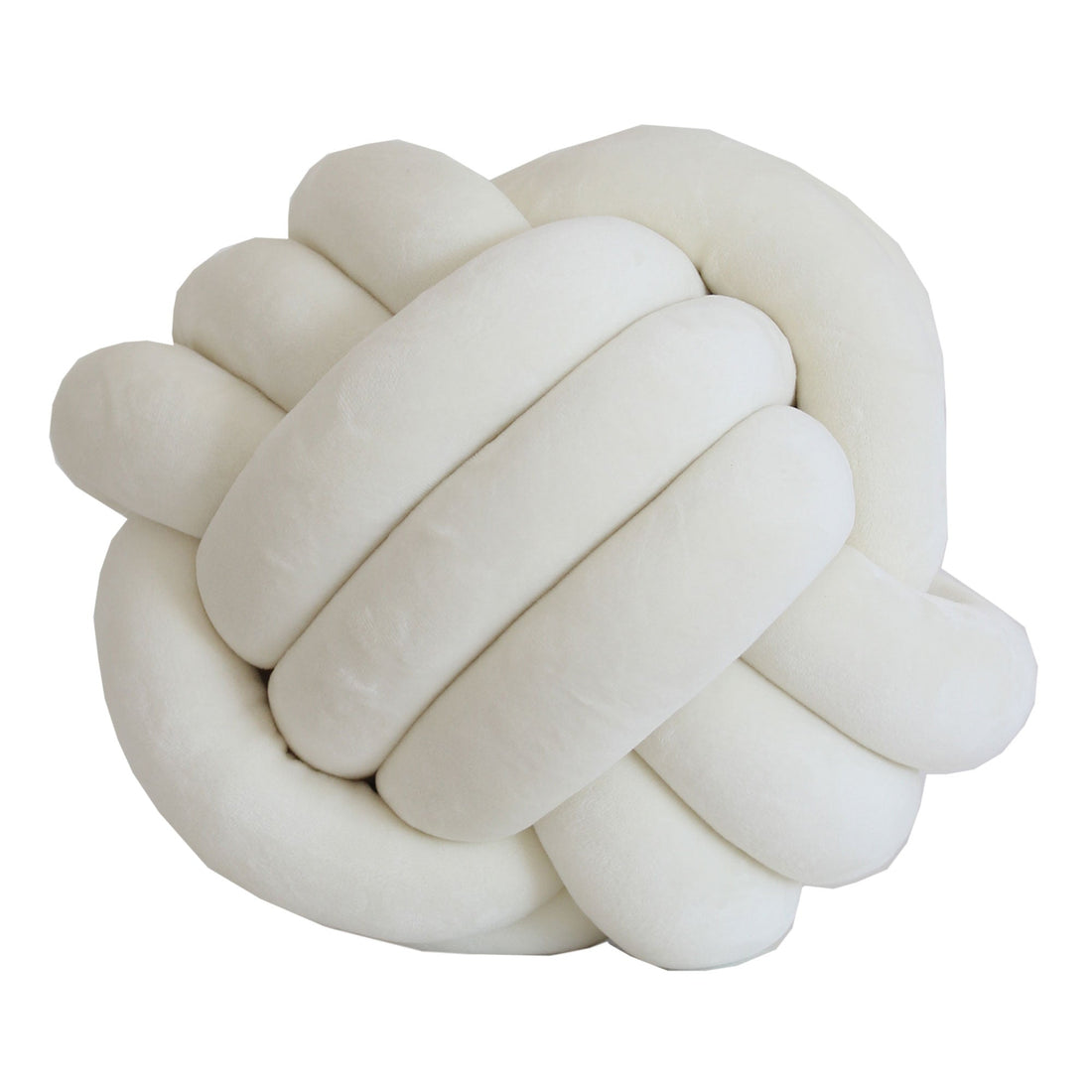 Cushion-Velvet Knot-Cream 30cm x 30cm