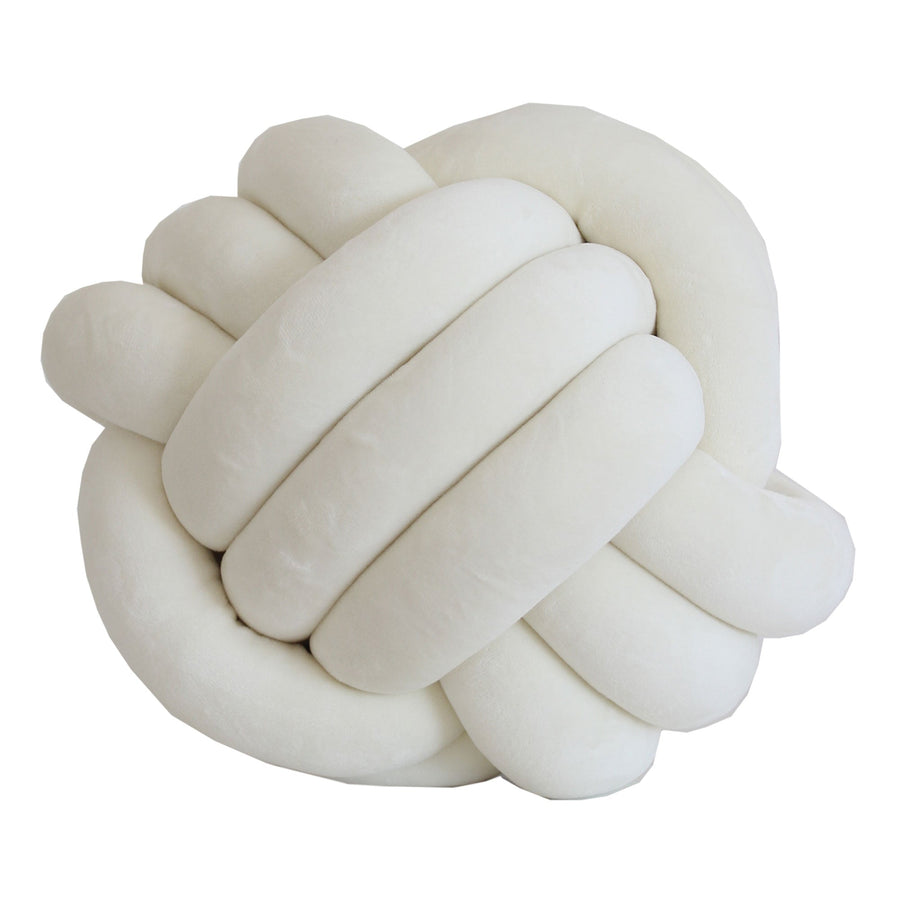 Cushion-Velvet Knot-Cream 30cm x 30cm