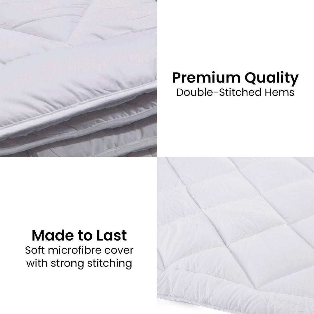 800gsm Microfibre Bamboo Quilt Comforter - King