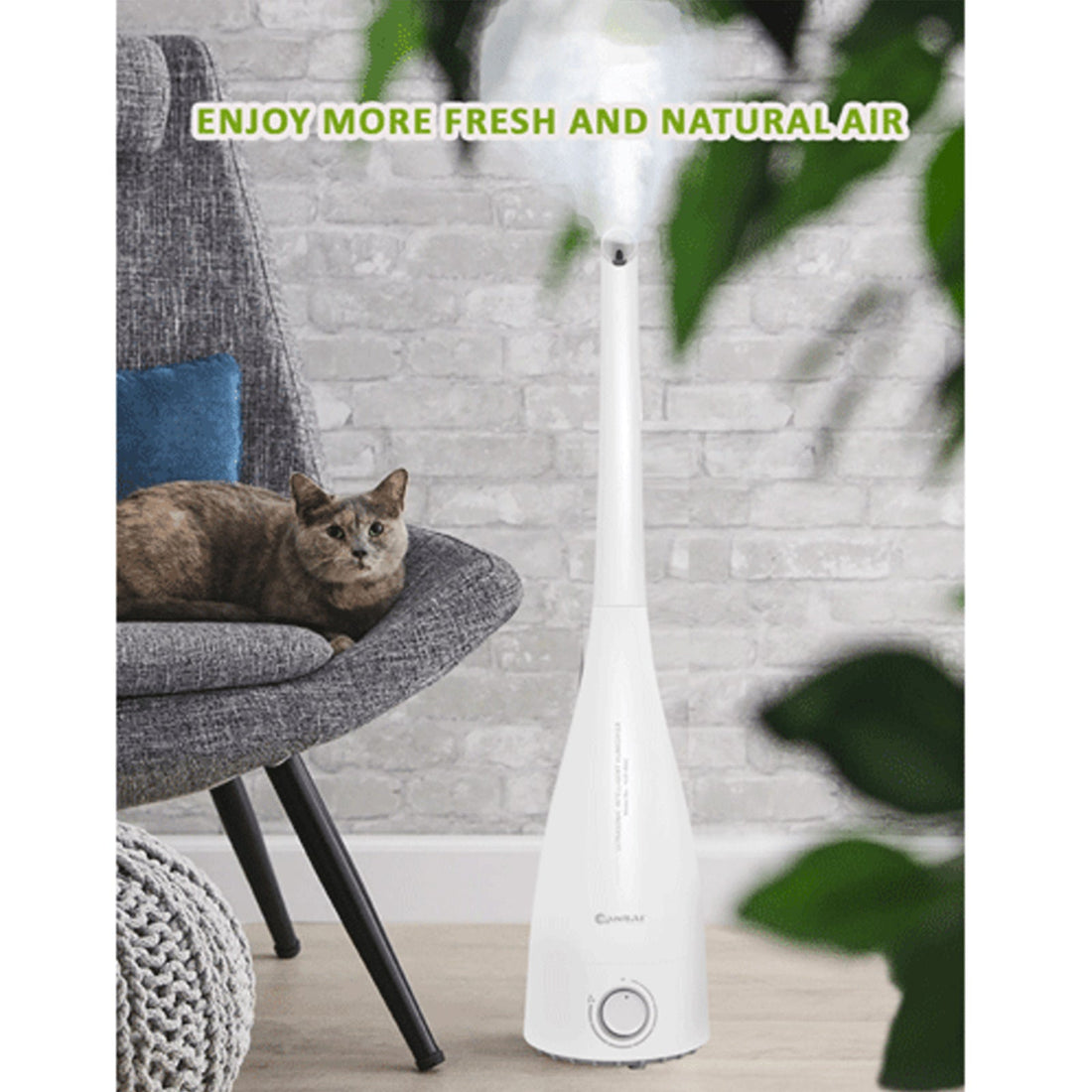 3.3L White Air Humidifier Ultrasonic Cool Mist