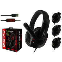 Q7 USB Computer Headphones with Mic and Volume Control