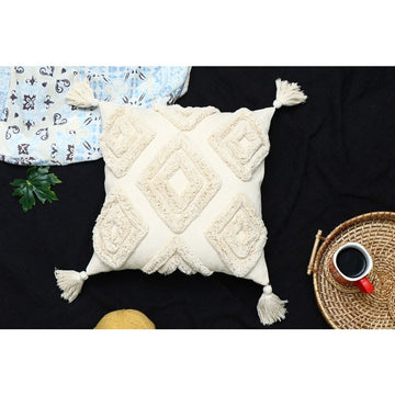 Moroccan Cushion Tassel Pillow Lumber 50x50cm