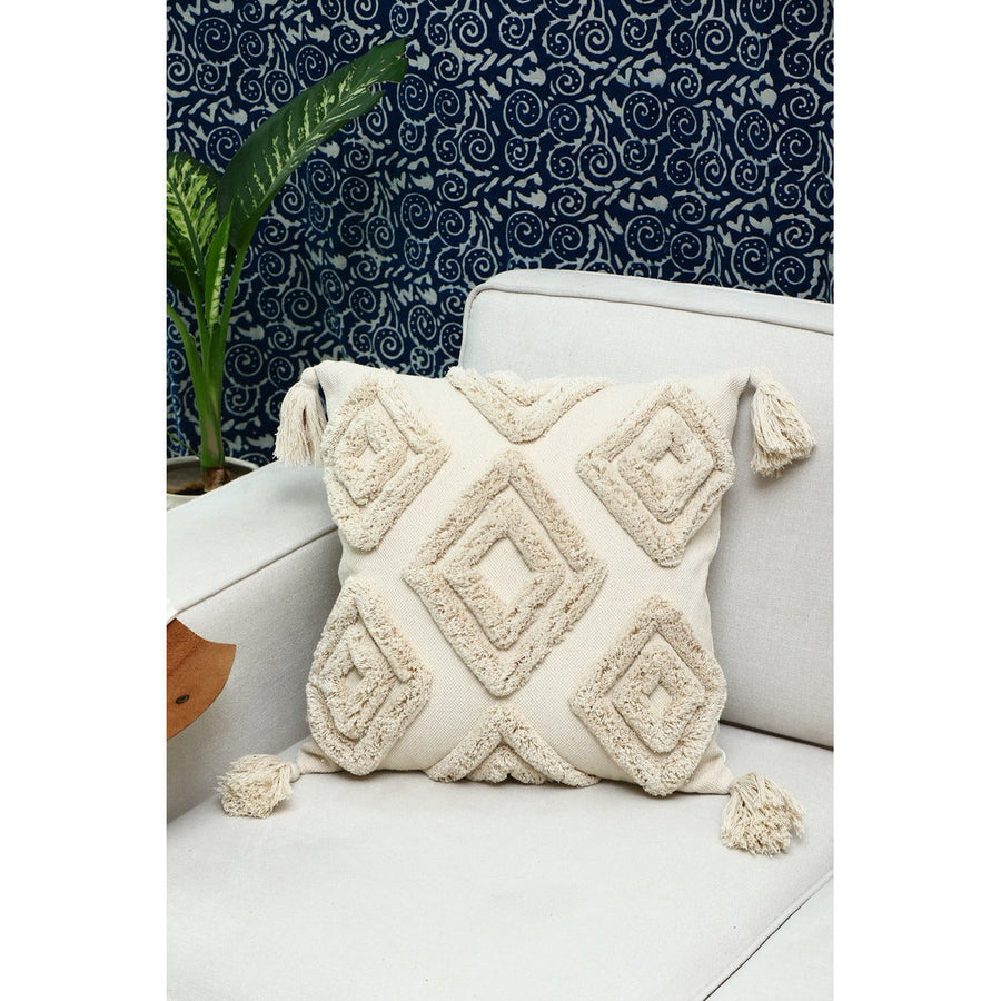 Moroccan Cushion Tassel Pillow Lumber 50x50cm