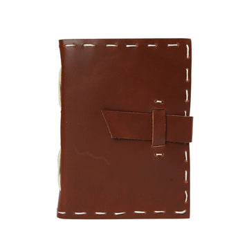 Vintage Leather Journal Recycled Paper Journal Notepad