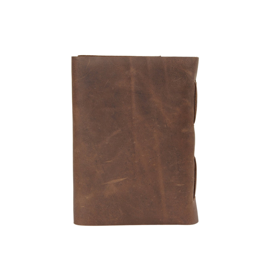 Vintage Leather Journal Recycled Paper Journal Notepad